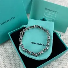 美品 Tiffany ティファニー Tナローチェーン ブレスレット ティーナロー