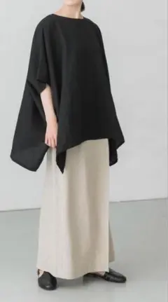 かぐれ　テンセルリネンワイドプルオーバー