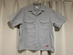 coen ストライプ 半袖シャツ