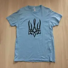 【匿名配送】ウクライナ　水色　Tシャツ　国章