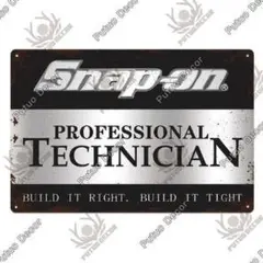 SNAP-ON TECHNICIAN ブリキ看板 レトロ風 ①