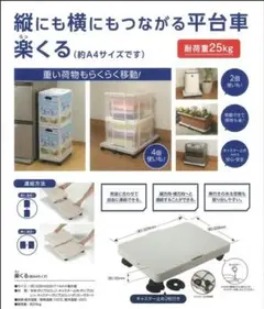 縦にも横にもつながる平台車 楽くる（らっくる）