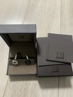 dunhill シルバー カフリンクス 2点セット