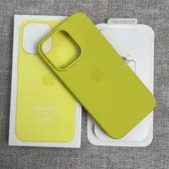 「新品未使用」iPhone 16 Pro シリコンケース イエロー