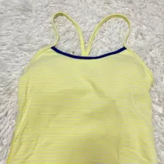 激レア ルルレモン lululemon ブラトップ イエロー ボーダー ヨガ