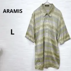 美品★ARAMIS アラミス　メンズ ポロシャツ Lサイズ 日本製 綿100