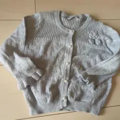 TREFIORI 花モチーフ ニットカーディガン