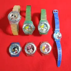 ☆【期間限定！ディズニーキャラクター時計その他計7点動作未確認現状品】