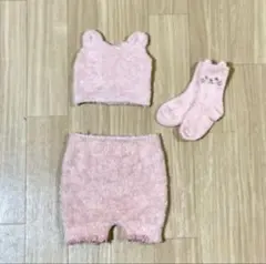ピンク色　ふわふわベビーセット 70〜80cm