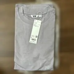 新品　タグ付き　エアリズムコットンオーバーサイズTシャツ L パープル