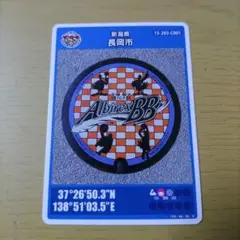 【新品】マンホールカード　新潟県　長岡市　アルビレックスBB