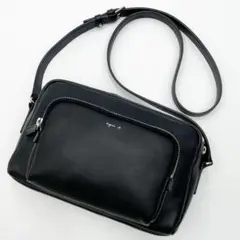 【極美品】アニエスベー ショルダーバッグ カメラバッグ アンジェル レザー