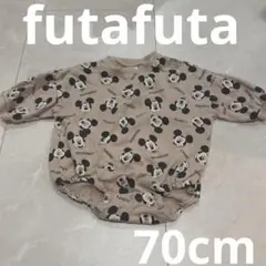 futafuta ミッキートレーナーロンパース70cm