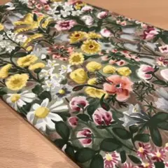 花柄コットン生地（厚手）　120×140