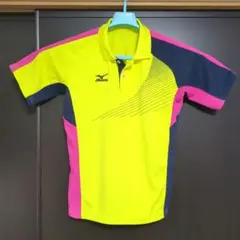 Mizuno バドミントン ポロシャツ イエロー/ピンク/ネイビー