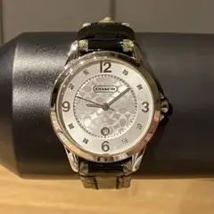 COACH コーチ 腕時計 レディース シルバー 8Pダイヤ ビンテージ