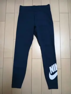 Nike ネイビー レギンス ロゴ入りLサイズ②