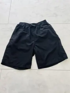 美品 子供160cm 170cm黒のハーフパンツ 2枚セット