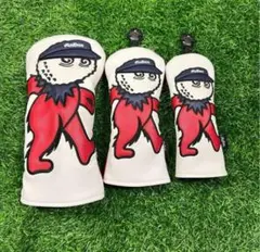 マルボン ゴルフ Malbon Golf ヘッドカバー クラブカバー 3個セット