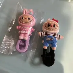 ラブブ　labubu ヘアクリップ　2つセット