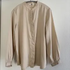 UNIQLO ベージュ 長袖シャツ Mサイズ