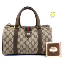 GUCCI オールドグッチ ミニ ボストンバッグ グッチ シェリーライン