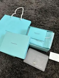 tiffany 名刺ケース グレー