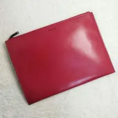 超希少!サンローランパリ クラッチバッグ セカンドバッグ レザー レッド