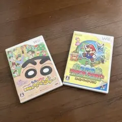 Wii クレヨンしんちゃん最強家族カスカベキングうぃ〜 スーパーペーパーマリオ