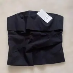 ZARA ブラック ベアトップ・チューブトップ