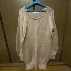 Mary Rose ベージュ ロング　ニットセーター