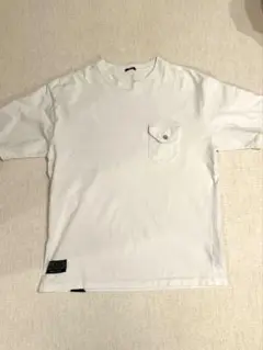 DEPHRAIM ホワイト Tシャツ フロントポケット付き
