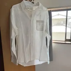 ホワイト コットンシャツ Lサイズ