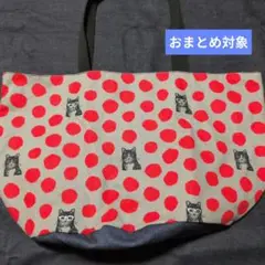 〇特大〇眼鏡猫柄バケツ型エコバッグ