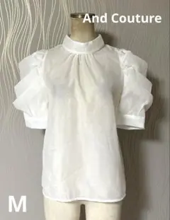 お値下げ‼️And Coutureアンドクチュール　ボリューム袖　ブラウス