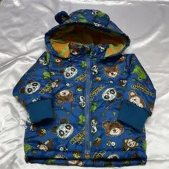 【美品】くまのもり　ジャンパー　紺　動物