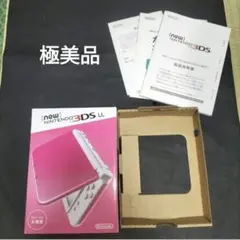 new3dsll 　ピンクホワイト　極めて美品　白　White　 箱、説明書