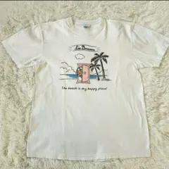 ドラエモン白Tシャツ大きめXLサイズ　藤子不二雄