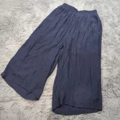 ★b503 Ray Cassin レイカズン【F】ネイビー タックワイドパンツ