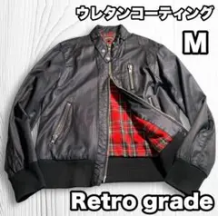 Retro grade シングルライダース ブルゾン フライトジャケット M