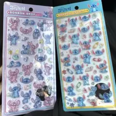 ２点セット　スティッチ　ボンボンドロップ　シール　平成