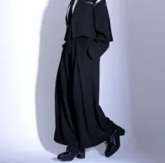 【Ellno Loset 】✨ハカマタック ワイドパンツ S 黒