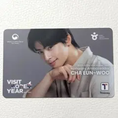 未使用 チャウヌ　CHA EUN-WOO Tmoneyカード ASTRO チャウヌ T-money アストロ Cha Eunwoo 交通カード - メルカリ