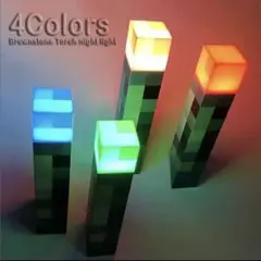 マインクラフト 松明 ライト トーチ たいまつ Minecraft 4色 LED