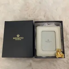【未使用】MIKIMOTO ホワイトレザー フォトフレーム