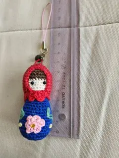 あみぐるみ マトリョーシカ風 赤青