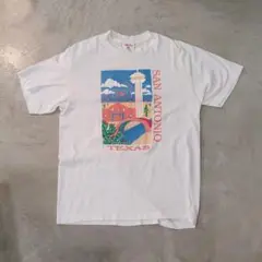 ユーズド　古着　サンアントニオ　プリントTシャツ