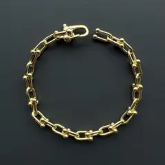 チェーンブレスレット　ゴールド　ハードウェア