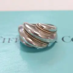TIFFANY ティファニー ヴィンテージ リング SV925/14K 11号