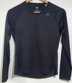 レディースadidas ブラック 長袖 トップス 吸汗速乾性
